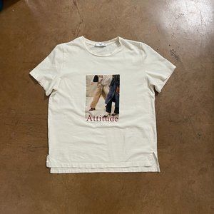 MNG Suit | "Attitude" Picture Graphic Overlay T-Shirt